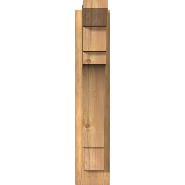 Merced Slat Smooth Outlooker, Western Red Cedar, 5 1/2W X 16D X 28H